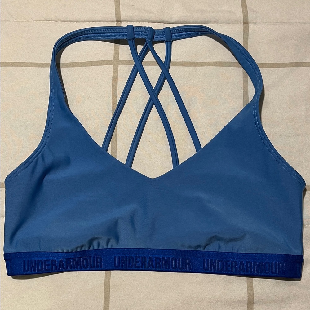 Under Armour Strappy Blue Sports Bra